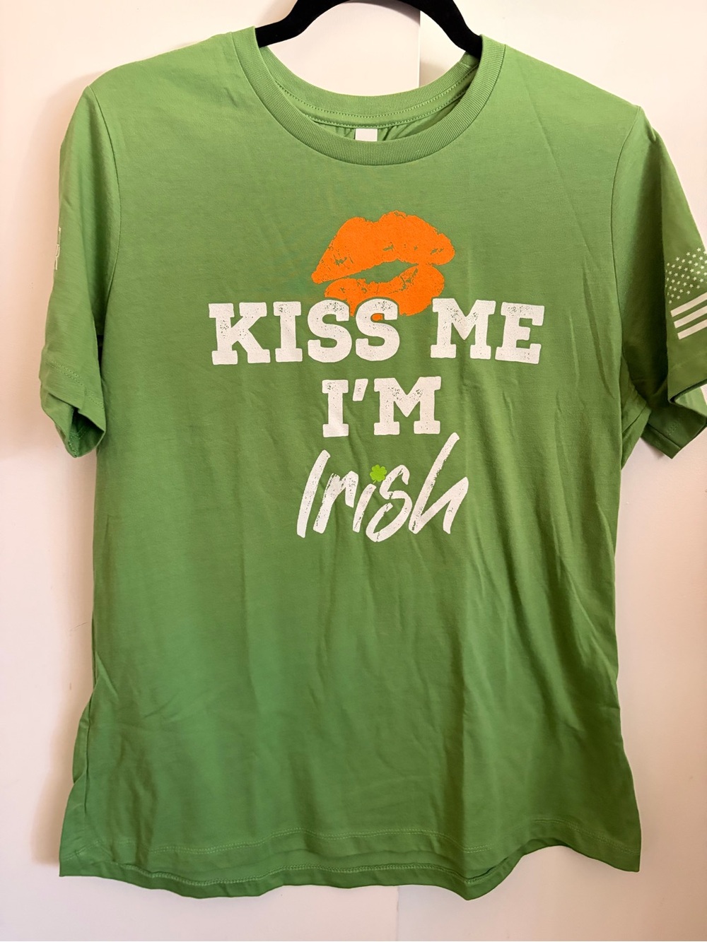 Warrior XII “Kiss Me I’m Irish” Green Graphic T-Shirt Size Large